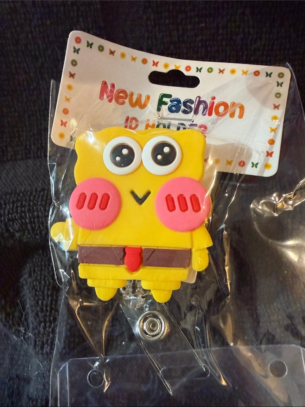 Yellow Owl Badge Reel ID Holder